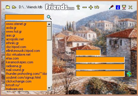FriendsBASE - skinable phonebook Screenshot